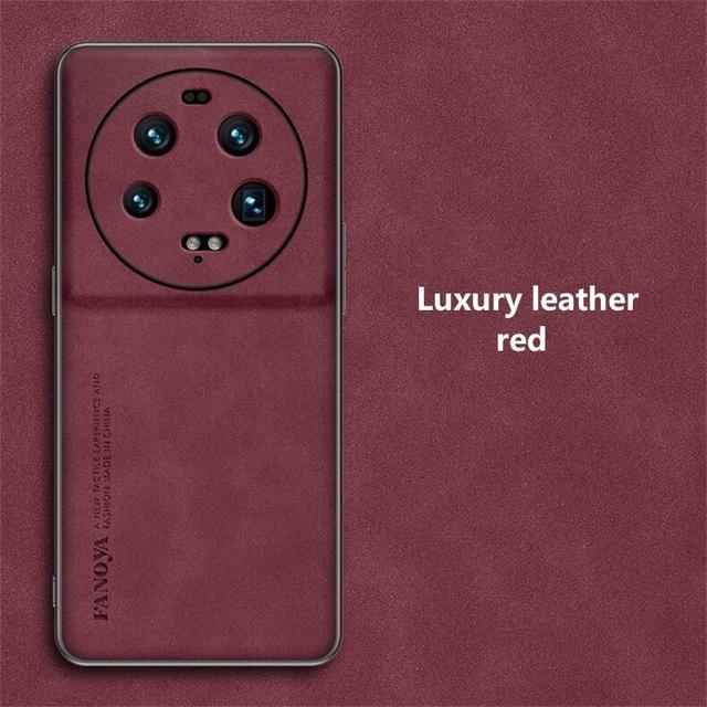 

Чехол для телефона из овчины из искусственной кожи для Xiaomi 13 Ultra 13 Lite, силиконовый противоударный бампер, задняя крышка для Mi 13 Pro For Xiaomi 13 Pro красный