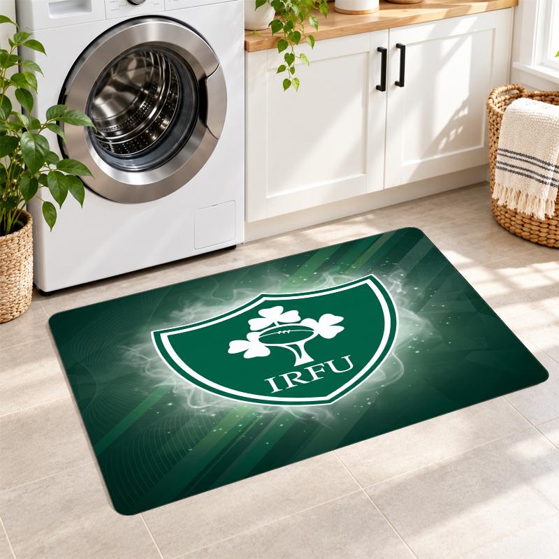 Flannel Kitchen Mat Ireland Rugby Soft Area Rug Non Slip Floor Carpet Home Decoration