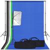 Vidaxl Studio Set with Softbox Lamp and Background