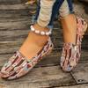 Women's Ethnic Style Color Block Slip-On Flats
