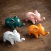 Elephant Bonsai Micro Landscape Animal Ornaments Fish Tank Decorations Tea Room Tabletop Tea Playing Ceramic Tea Pets
