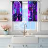 2pcs Cyberpunk Anime Girl Print Curtains – Modern Home Decor for Bedroom   Office   Kitchen   Living Room & Study