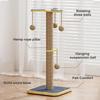Scratching Post Tall Scratch Posts For Indoor Cats Interactive Toys Tower With Ball For Kitten Climbing Enrichment Boredom