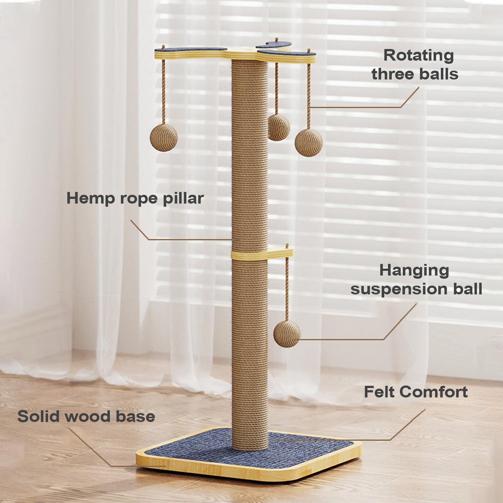 

Когтеточка Высокие Когтеточки Для Домашних Кошек Интерактивные Игрушки Башня С Мячом Для Котенка Лазание Развитие Скука China Mainland