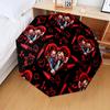 Love And Horror Doll Pattern Automatic Folding Umbrella - 8-Rib Travel Umbrella with Auto Open/Close & Portable Gifts for Holidays or Birthdays