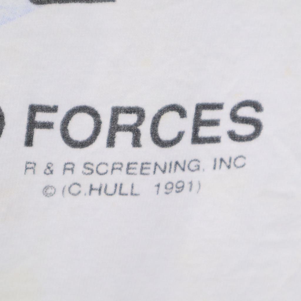 OLD 90s Short sleeve T-shirt Light blue Single stitch Men's Used