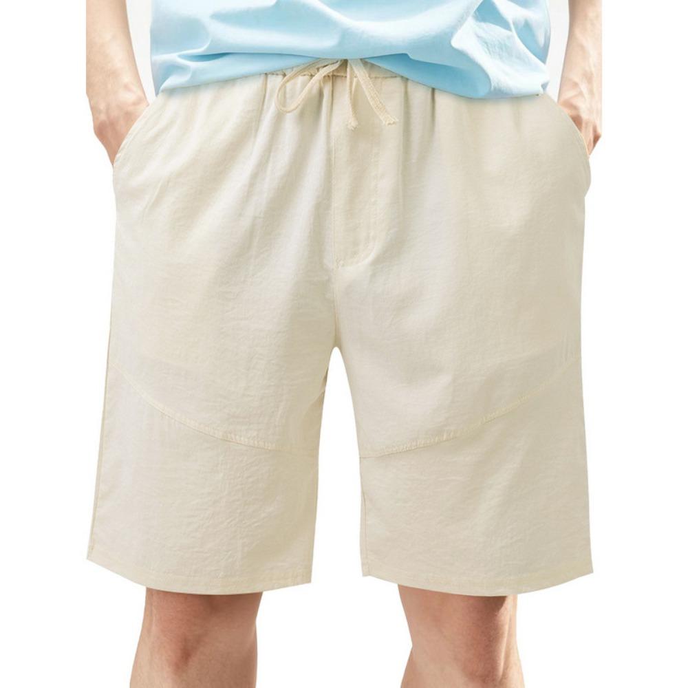 Sommer Herren Outdoor Strand Casual Mehrfach-Taschen Einfarbig Shorts Stilvolle Herren Urlaubs-Badeshorts