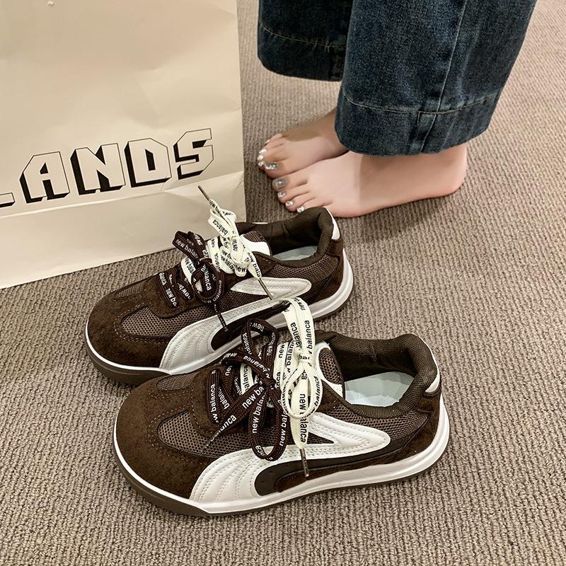 

2025 осень немецкие тренировочные кроссовки женские новые универсальные и легкие повседневные кеды на платформе кроссовки для бега дышащие сетчатые кроссовки 40 хаки