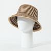 New Lafite Woven Flat-top Straw Hat for Women, Sunshade Sunshade Striped Sun Hat, Sun Hat