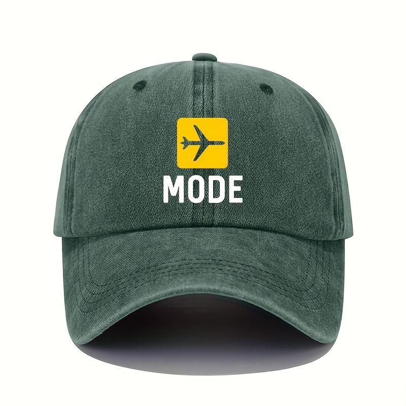 Fun printed baseball cap, retro lightweight washable cap, adjustable for men and women, suitable for sun protection, travel