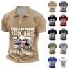 Men's Casual Letter Print Short Sleeve T-Shirt for Everyday Wear