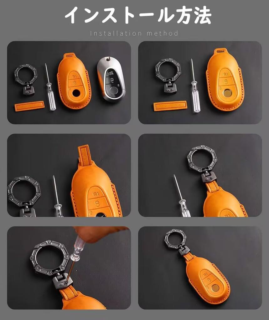 KUNIO Lexus Dedicated Key Case, Key Cover, Key Holder, Hand Sewn, Leather, New Model