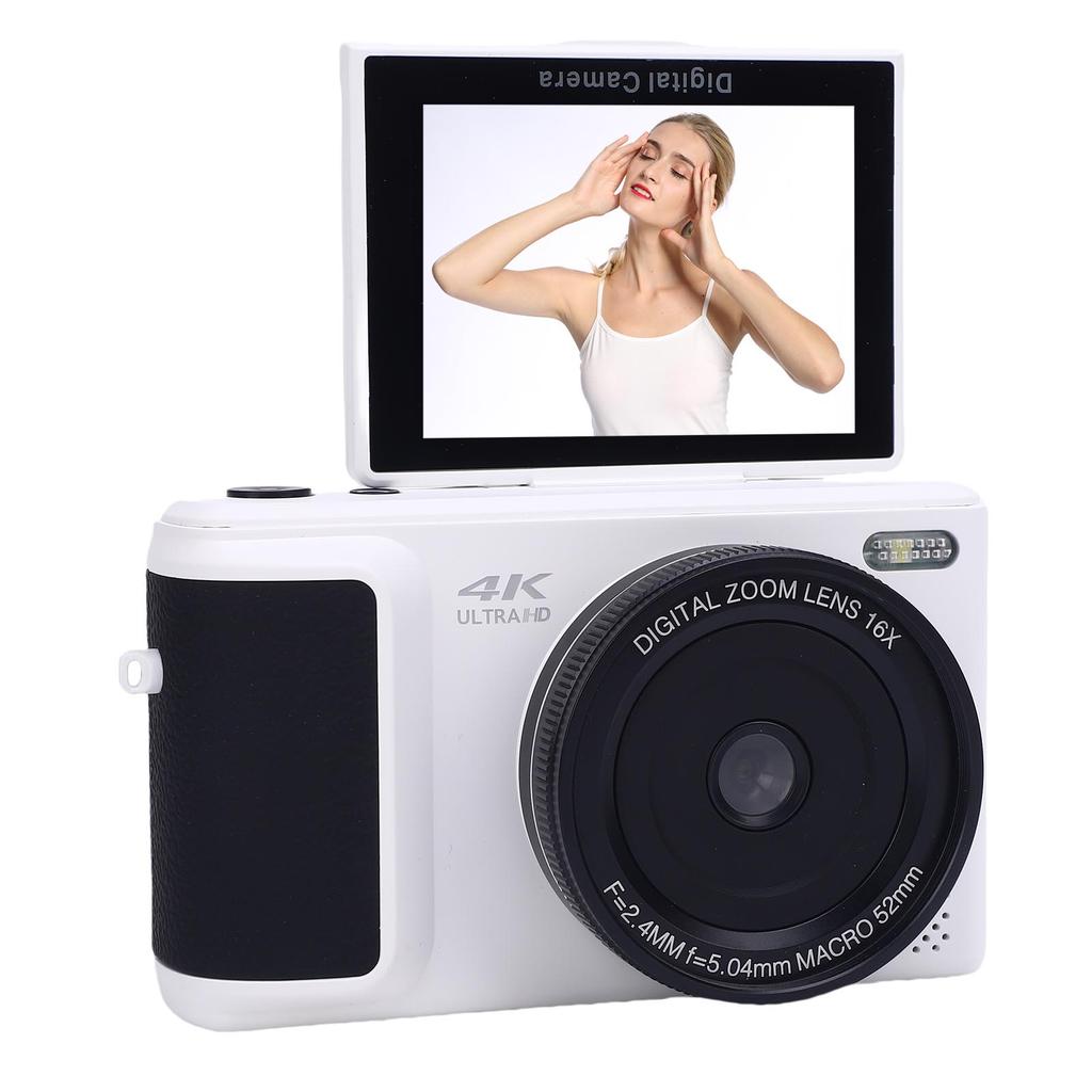 4K Digital Camera for Photography 64MP HD Autofocus 16X Digital Zoom Retro Mirrorless Video Camera