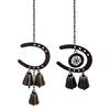 Wind Chimes Alloy Anti-Rust Fade-Proof Compact Decoration Horseshoe Windchime Ornaments for Family Home Ranch Bar Indoor