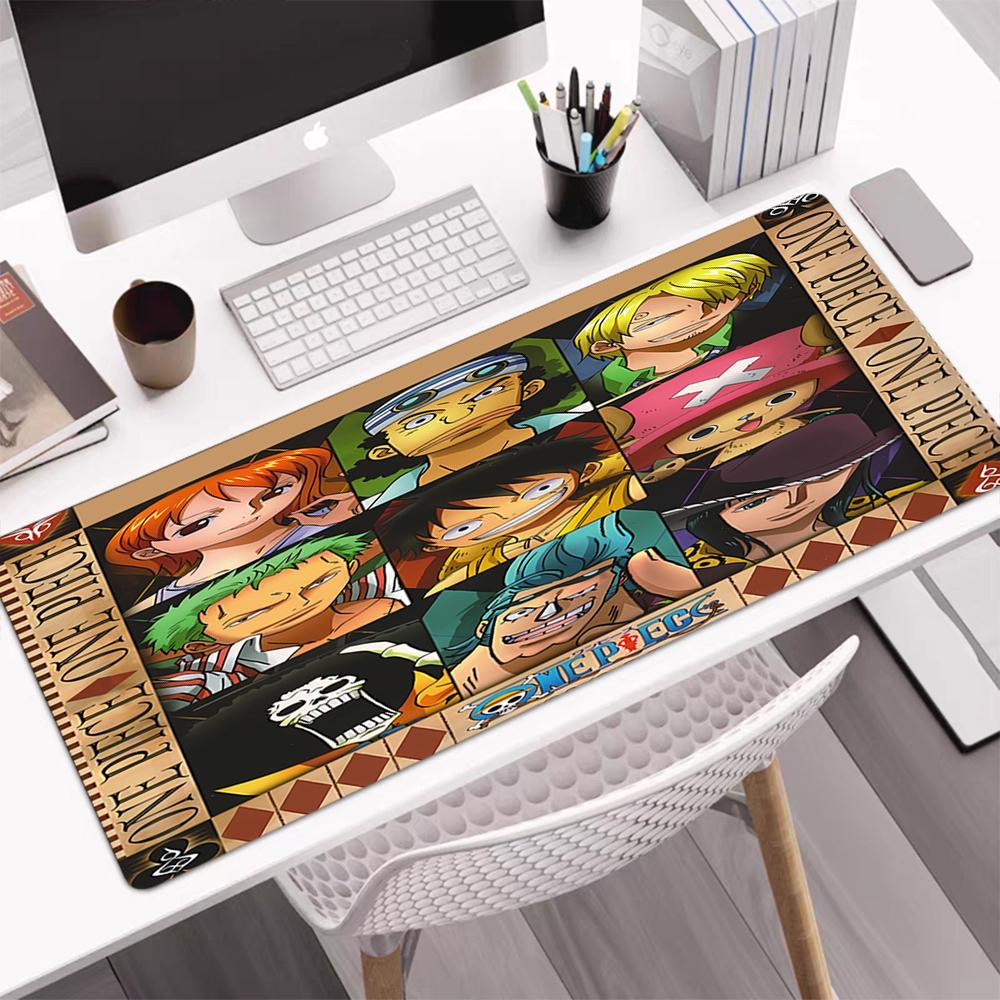 One Piece Theme Mouse Pad, Non Slip Rubber Base, Multifunctional Office & Home Decor, Perfect for Workspace Personalization.