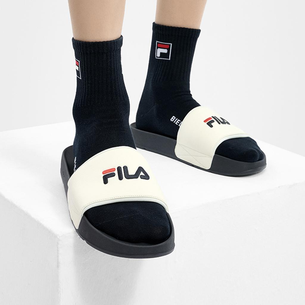 Fila DRIFTER Abrasion Resistant Slide Slippers Men's Antique White F12M422504FAW