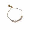 Modern Design Geometric Zircon Bracelet For Women Light Luxury Jewelry Gold