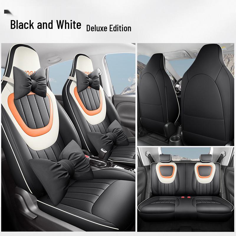 JS Wuling Bingo Car Seat Cushion Cover: Stylish, Sporty Leather for All Seasons