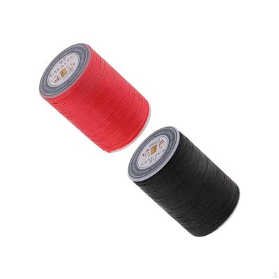 2 role 150D ploché voskované polyesterové vlákno pro kožené řemesla DIY