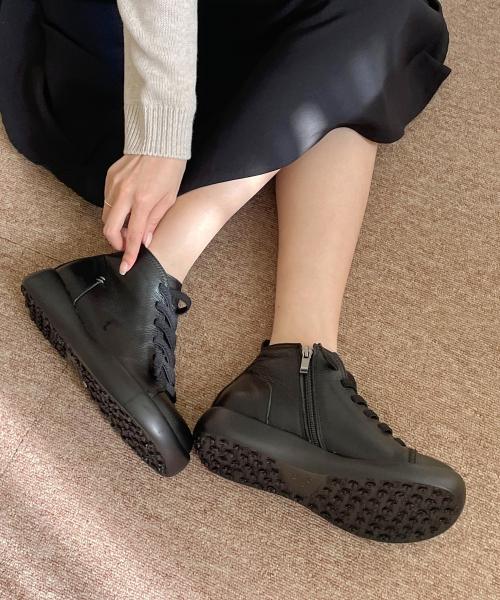 [GISSE] Brigitte Sneakers GIS-43244 225-Black