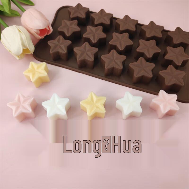 

15-Cavity Five-pointed Star Silicone Baking & Chocolate Mold