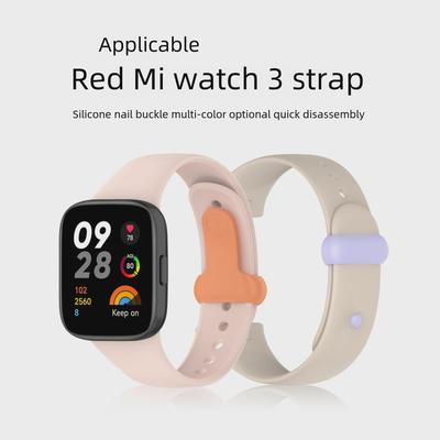 Kompatybilny z Redmi Watch 3: Pasek z szybkim zapięciem i dwukolorową klamrą.