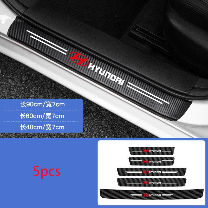 Car scratch resistant door sill protection strip For Hyundai Genesis N-LINE I10 I20 I30 I40 IX20 IX35 Kona Getz Veloster Tucson AG3