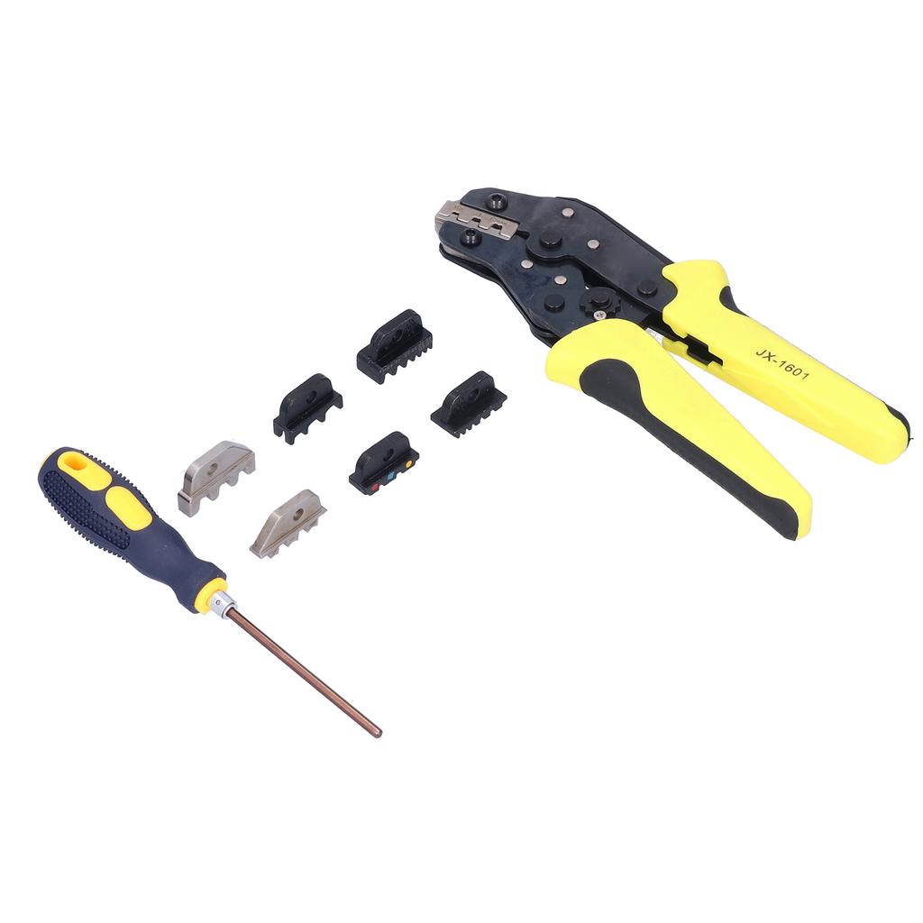 4 In 1 Wire Crimping Tool Kit Multipurpose Labor Saving Ratchet Wire Crimper Stripper Plier for