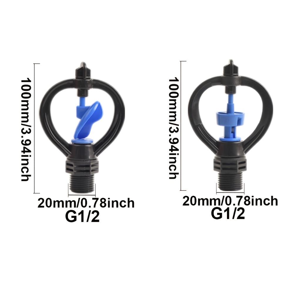 10Pcs Garden Lawn 360 °   Rotary Sprinkler, Medium-Range Irrigation, Disc Impeller Butterfly Nozzle, Durable Plastic Garden And Lawn Sprin