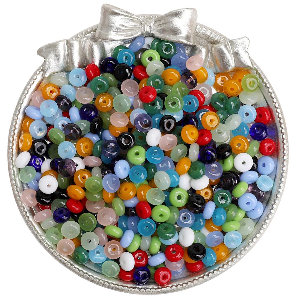 High quality wheel bead glass rice bead DIY jewelry accessories handmade beaded bracelet material