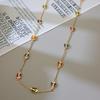 Elegant Butterfly Waist Chain with Colorful Inlays for Dress Shirt