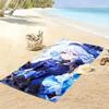 Genshin Print Beach Towel, Large Soft Quick Dry Towel for Beach Camping Swimming
