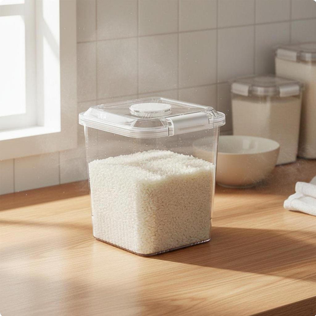 Rice Storage Container HumidityResistant Airtight Food Large Capacity Sealed Grain
