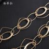 New Gold Irregular Ring Multi-layer Necklace, Personalized Fashion Versatile Femininity Sweater Chain