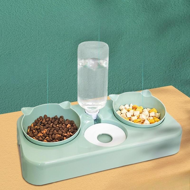 Trois Abreuvoirs Automatiques pour Animaux de Compagnie, Gamelles en Plastique pour Chien, Gamelles Doubles pour Chat, Gamelles pour Nourriture pour Chien, Ustensiles pour Nourriture pour Chat, Fournitures pour Animaux de Compagnie