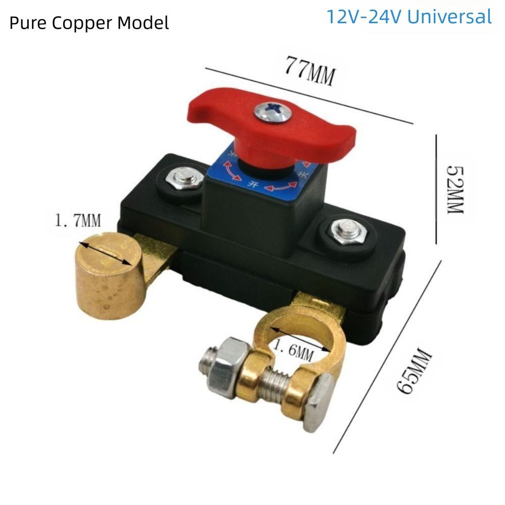 12V/24V Car Battery Disconnect Switch Automatic Manual Power Cut Off Switch Universal Negative Terminal Circuit Breaker