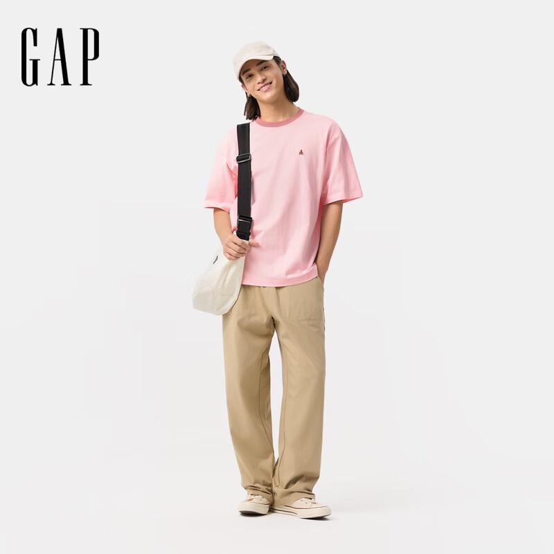 GAP Unisex Embroidered Bear Cotton T-Shirt 2XL