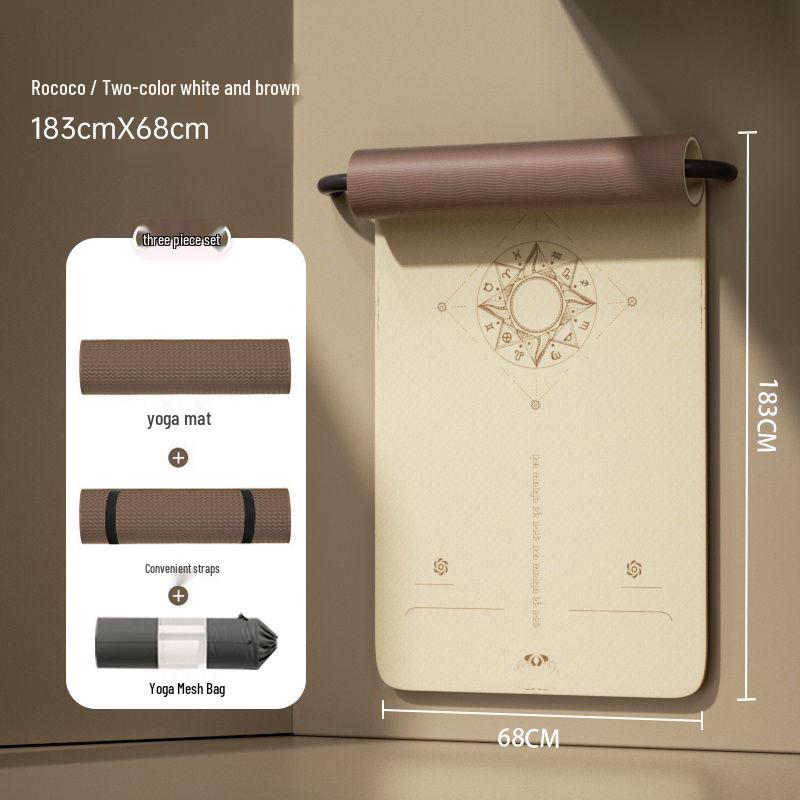 

TPE Foldable Non-Slip Yoga and Dance Mat - Soundproof, Shock Absorbing, Odorless, Ideal for Beginners and Students Home Yoga Mat-6mm [Non-slip] with Mesh Bag