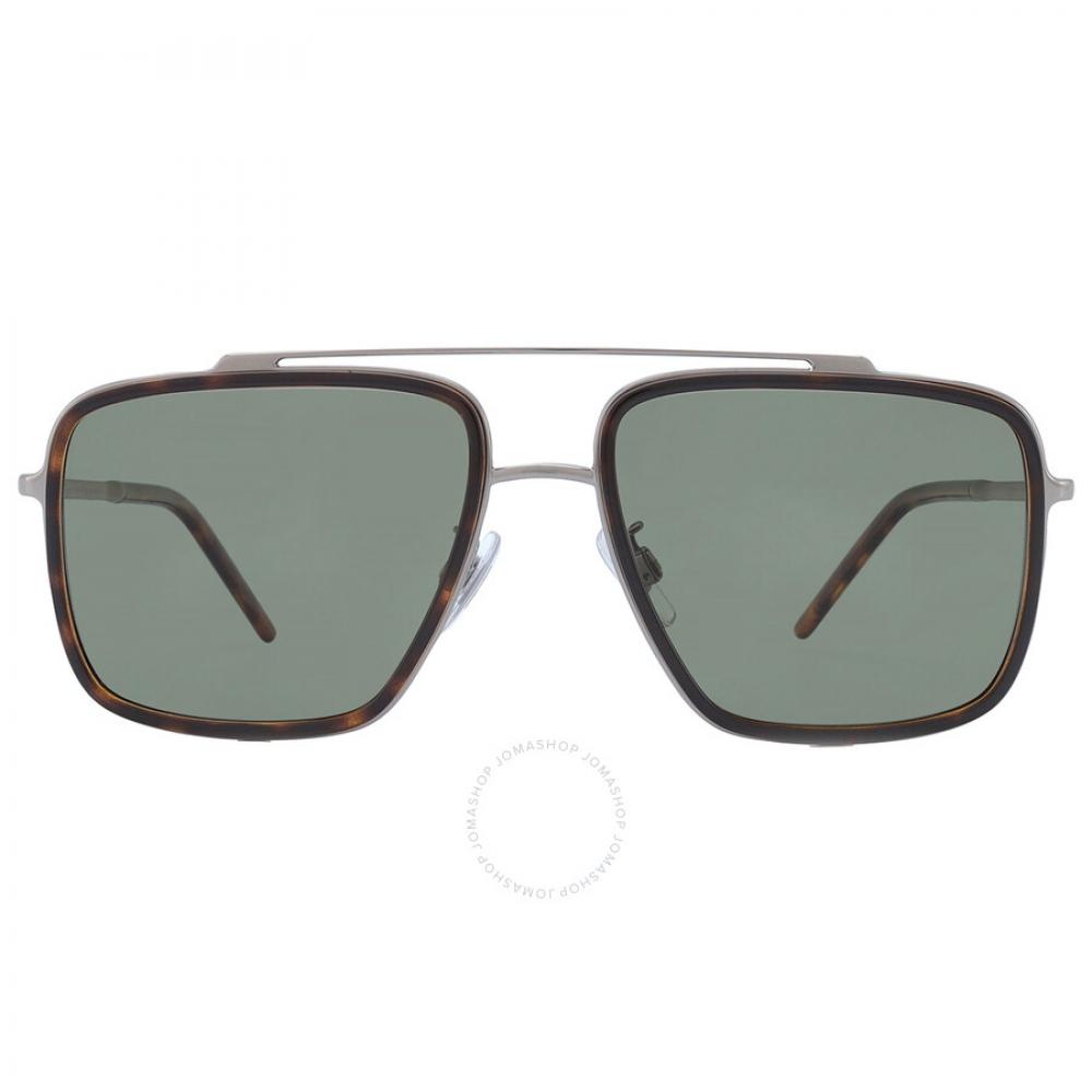 

Dolce Gabbana Polarized Green Navigator Men s Sunglasses DG2220 13359A 57