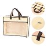 Transparent Clothes Storage Bag Non-woven Large Capacity Dustproof Bag Handle Zipper Closure Quilt Storage Bag Household Use