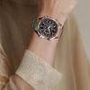 Casio EDIFICE Solar Powered Quartz Movement Stainless Steel Strap Japanese and Korean Watch Men's Watch Black Dial EQS-500DB-1A2