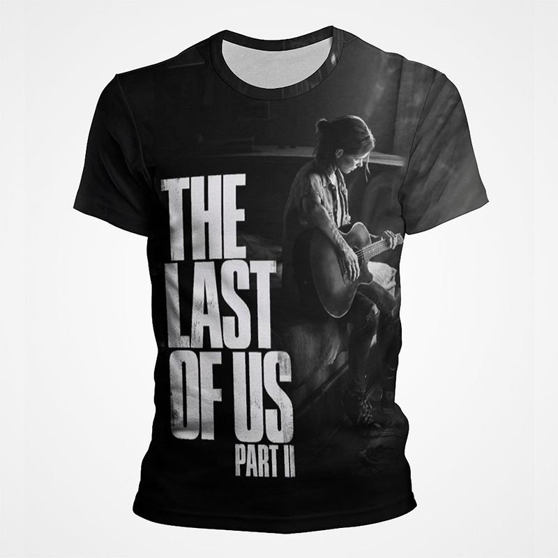 New Game The Last of Us 3D Print T-Shirt Men Women Casual Hip-hop Short Sleeve T Shirts Oversized Harajuku Tees Top Kid Clothing XXS