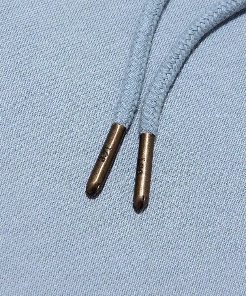 Vintage Logo Felt Embroidery Hoodie Light Blue