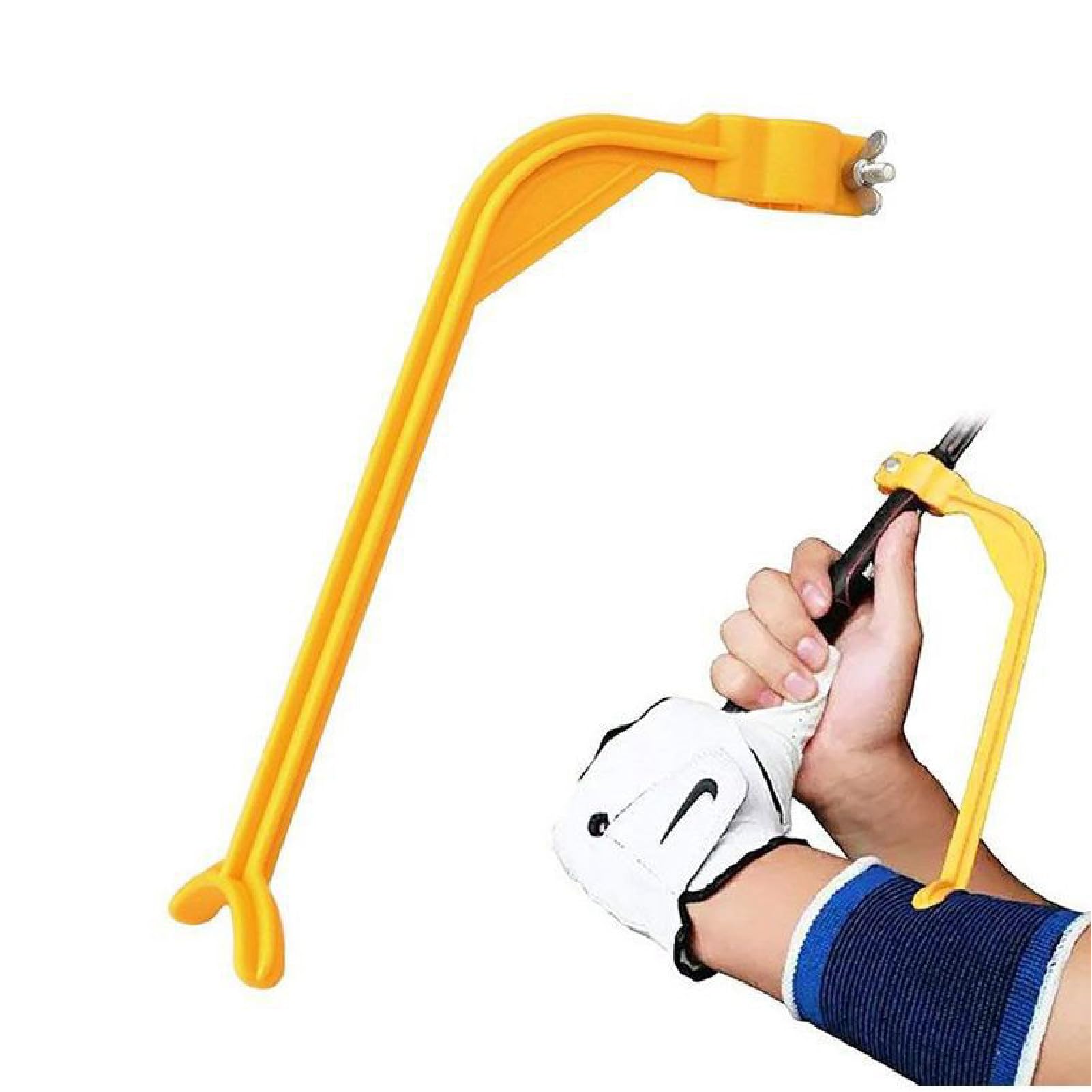 

CAWKAY Тренажер для свинга в гольфе, Коррекция свинга, Разминка, Направляющая для свинга в гольфе, Тренировка для практики гольфа, Улучшение осанки (желтый)