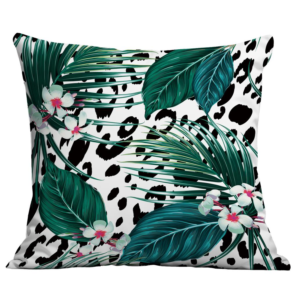 Νέα Πράσινα Φυτά, Τροπικά Φυτά, Μαξιλάρι Τυπωμένο Υψηλής Ευκρίνειας, Κάλυμμα Μαξιλαριού Καναπέ Σπιτιού