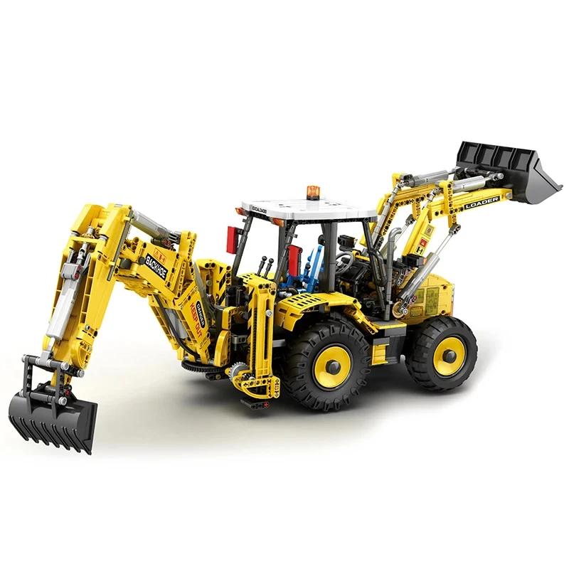 

2231PCS Backhoe Loader Building Blocks Remote Control Engineering Truck Model Bricks Kids Toys Birthday Gift No Box.
