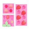 Fruit Strawberry Dessert Mousse Cake Mold Silicone Cake Decorations Reusable Baking Molds Kitchen Tools