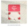 Romantic 3D Rose Folding Card Pop Up Rose Card Anniversary Card Wedding Invitations Card Valentine Day Present Card Valentines Card