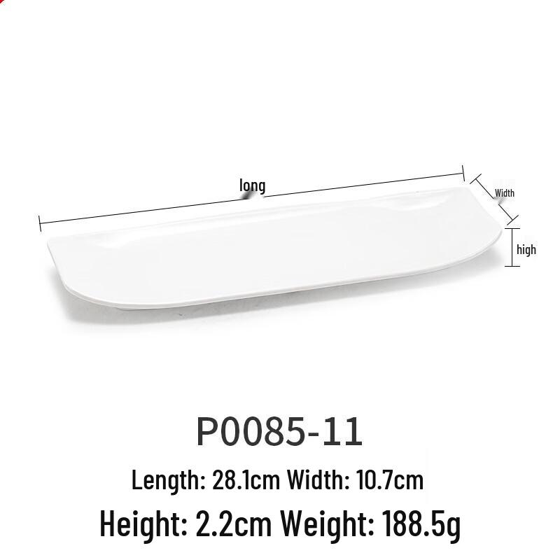 

Long Rectangular Melamine Sushi & Dessert Serving Platter