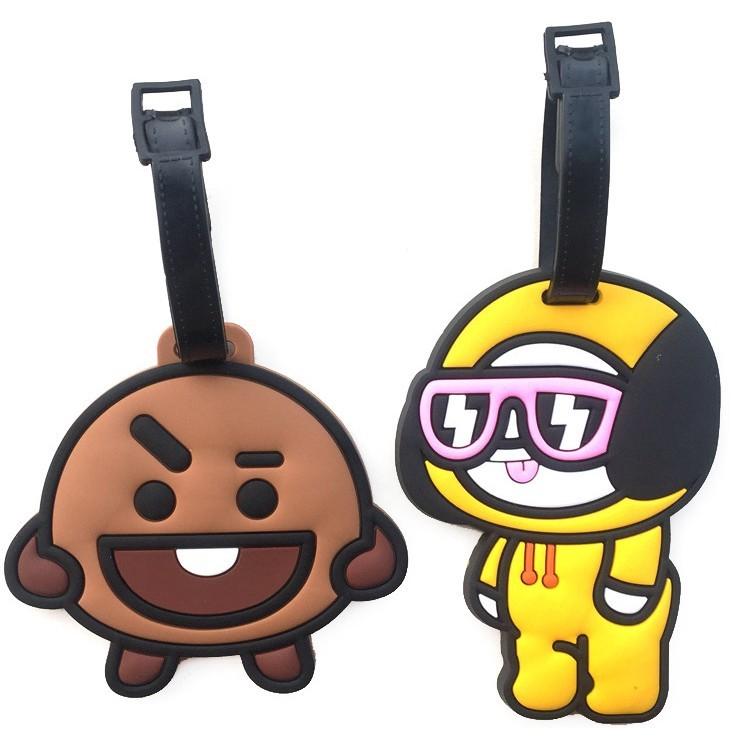 Kpop Boys Bangtan Bts Bt21 Tata Chimmy Cooky Rj Koya Mang Shooky Tag Luggage